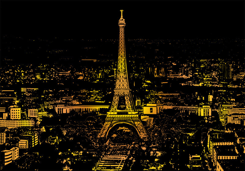 Eiffelturm bei Nacht 2, Frankreich