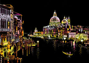 Venedig bei Nacht, Italien