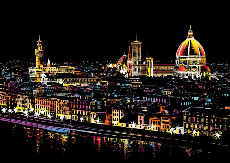 Florenz bei Nacht, Italien